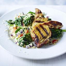 Spiced lamb with couscous salad