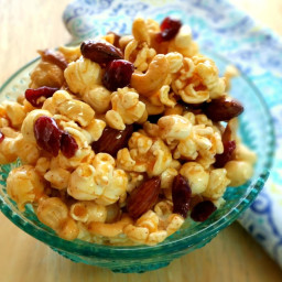 Spiced Maple Popcorn With Almonds and Cashews