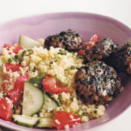 Spiced Mini Burgers With Couscous Salad