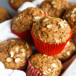 Spiced Orange and Carrot Whole Wheat Muffins