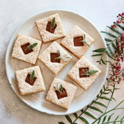 Spiced Pineapple Linzer Cookies