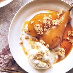 Spiced poached pears Jamie Oliver