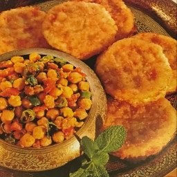 Spiced Potato Cakes with Chickpeas