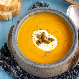 SPICED PUMPKIN AND COCONUT MILK SOUP
