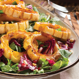 Spiced Roasted Squash–and–Fall Greens Salad