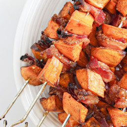 Spiced Sweet Potato and Bacon Skewers Recipe