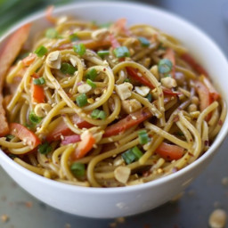 Spicy Asian Noodles with Peanut Sauce
