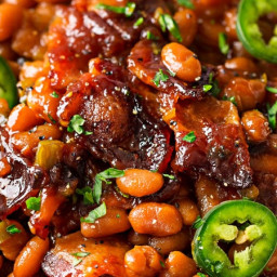 Spicy Baked Beans with Bacon