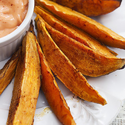 Spicy Baked Sweet Potato Wedges