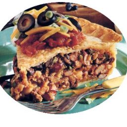 Spicy Bean and Beef Pie