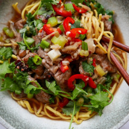 Spicy Beef And Noodles Soup Recipe