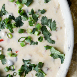 Spicy Beer Queso with Chorizo and Black Beans