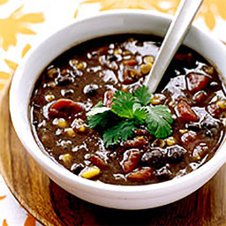 Spicy black bean soup