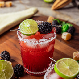 Spicy Blackberry Margarita Mocktail