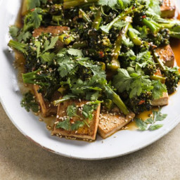 Spicy Broccolini with Seared Tofu and Sesame Oil (Vegetables)