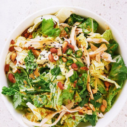 Spicy Cabbage Salad with Turkey and Peanuts