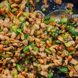 Spicy Chicken Stir-Fry With Celery and Peanuts