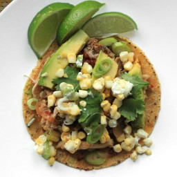 Spicy Chicken Tacos With Corn, Feta, and Avocado Recipe