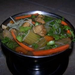 Spicy Chicken Thai Noodle Soup Recipe