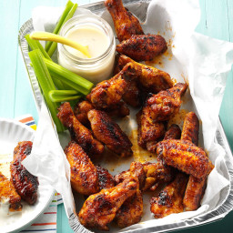 Spicy Chicken Wings with Blue Cheese Dip Recipe