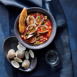 Spicy Clam, Chorizo, and White Bean Soup