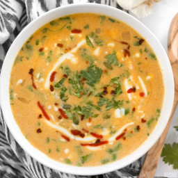 Spicy Coconut and Pumpkin Soup