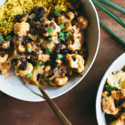 Spicy Curried Cauliflower and Millet Bowl