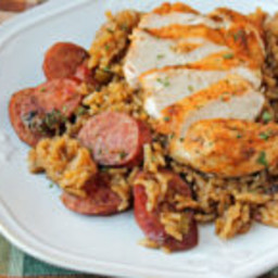 Spicy Dirty Rice with Chicken and Sausage