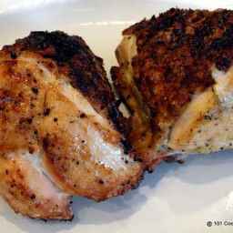 Spicy Garlic Grilled Bone-in Skin-on (Split) Chicken Breast