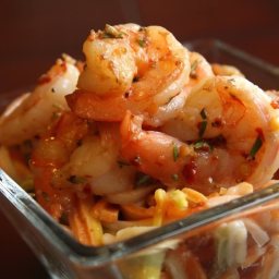 Spicy Garlic Rosemary Shrimp & Pasta