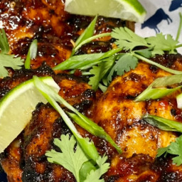 Spicy Grilled Chicken Thighs with Sweet Chili Sauce Recipe