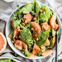 Spicy Grilled Salmon with Grapefruit Salad