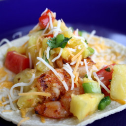 Spicy Grilled Shrimp Tacos with Pineapple Salsa
