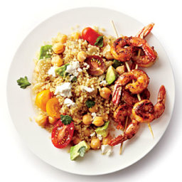 Spicy Grilled Shrimp with Quinoa Salad