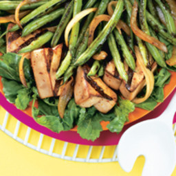 Spicy Grilled Tofu and Green Bean Salad