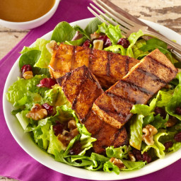 Spicy Grilled Tofu Salad with Balsamic Vinaigrette