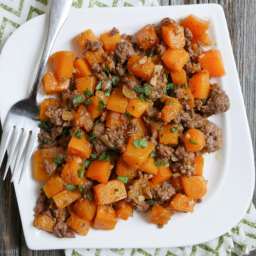 Spicy Ground Beef and Butternut Squash