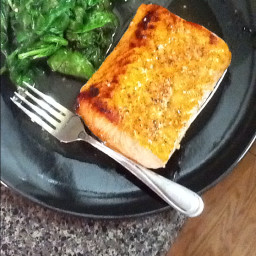 Spicy Maple Broiled Salmon