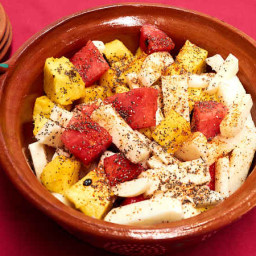 Spicy Mexican Fruit Salad with Tajin and Chia