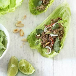 Spicy mince & lettuce cups