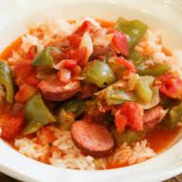 Spicy Mini Peppers & Sausage With Rice
