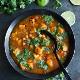 Spicy Moroccan Sweet Potato Soup