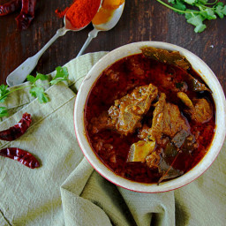 Spicy Mutton Curry {Rajasthani Laal Maas}
