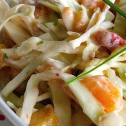 Spicy Peach Coleslaw