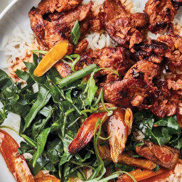 Spicy Pork Bowls with Greens