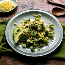 Spicy Quinoa Salad With Broccoli, Cilantro and Lime