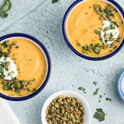 Spicy Roasted Butternut Squash Soup with FAGE Total