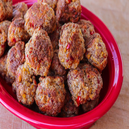 Spicy Sausage and Cheese Balls