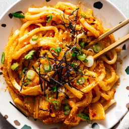 Spicy, Savory, and Completely Addictive Mentaiko Kimchi Udon Recipe