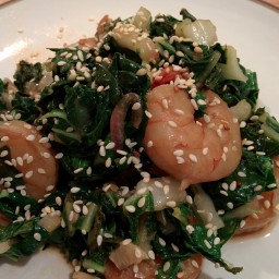 Spicy Shrimp and Baby Bok Choy 